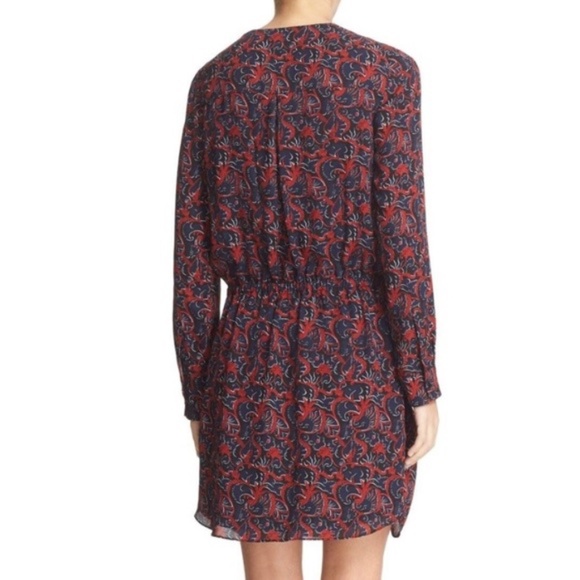 A.L.C. Sullivan Botanical Filigree Silk Dress EUC Size 2 - Picture 3 of 8